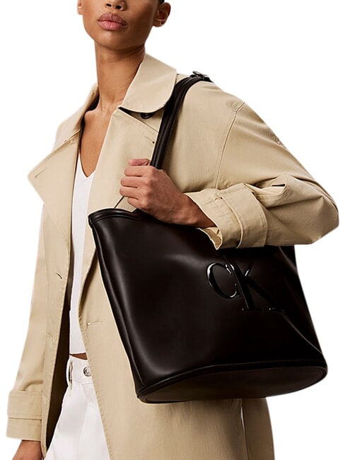 BOLD CK Borsa shopper, a spalla na black - Borse Donna