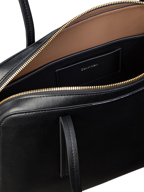 FOIL LOGO XL Borsa a spalla black/toasted coconut - Borse Donna