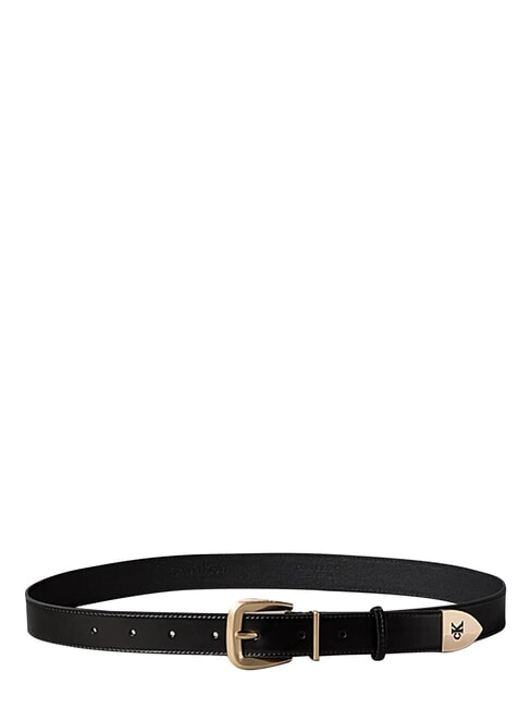 HW END TIP Cintura in pelle black / antique light gold - Cinture