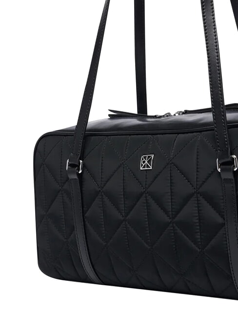 QUILTED NYLON L Borsa a spalla na black - Borse Donna