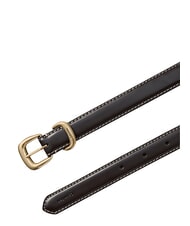 CALVIN KLEIN 2PIECE LOGO Cintura in pelle ck black / antique nickel - Cinture - 3