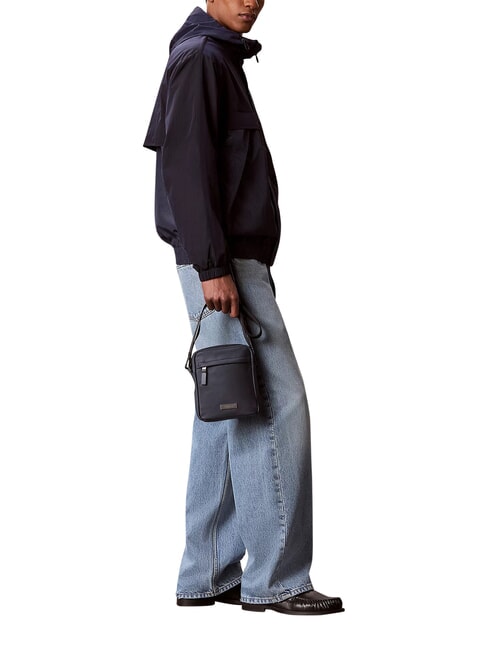 CLEAN Borsello con taschino anteriore slate blue - Tracolle Uomo