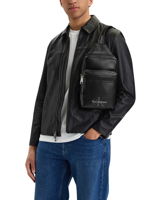 BOLD LOGO WEBBING Borsello grande na black - Tracolle Uomo