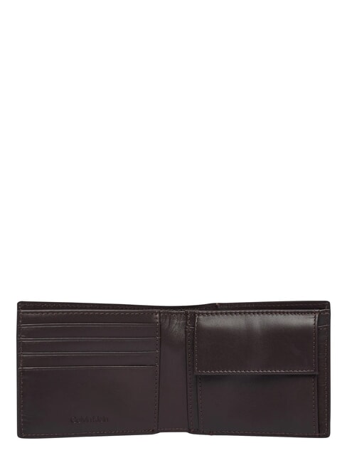 RAISED Portafoglio con portamonete ck dark brown - Portafogli Uomo