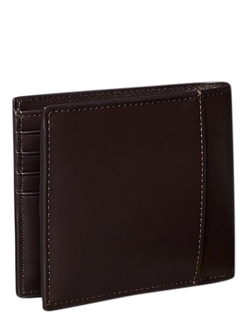 RAISED Portafoglio in pelle ck dark brown - Portafogli Uomo