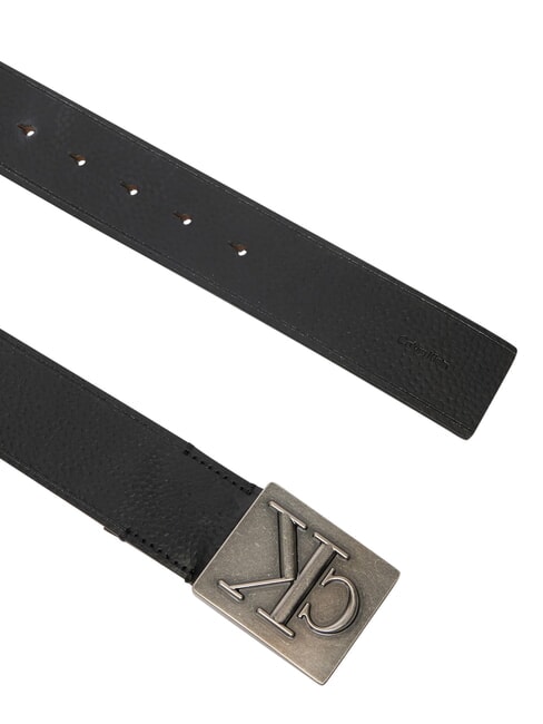 SSNL MONO Cintura in pelle black/antique silver - Cinture