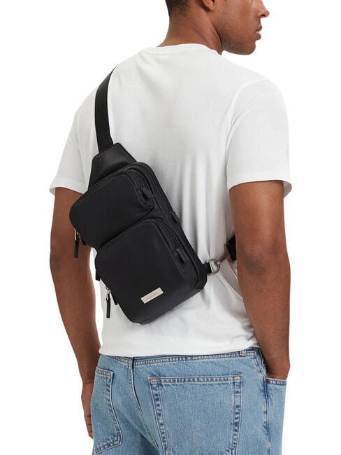 CLEAN SQUARE Borsello na black - Tracolle Uomo