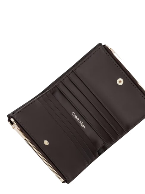EMBLEM AOP Portafoglio doppia zip black aop - Portafogli Donna
