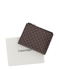 CALVIN KLEIN EMBLEM AOP Portafoglio doppia zip black aop - Portafogli Donna - 5