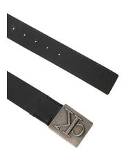 CALVIN KLEIN SSNL MONO Cintura in pelle black/antique silver - Cinture - 3