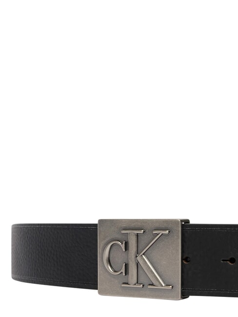 SSNL MONO Cintura in pelle black/antique silver - Cinture