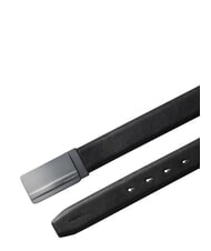 CALVIN KLEIN METAL LOGO Cintura in pelle black / matte gunmetal - Cinture - 3