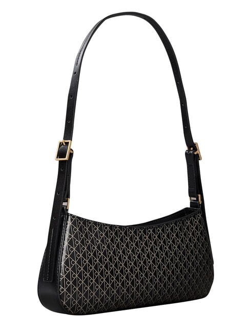 EMBLEM AOP Borsa a spalla, regolabile black aop - Borse Donna