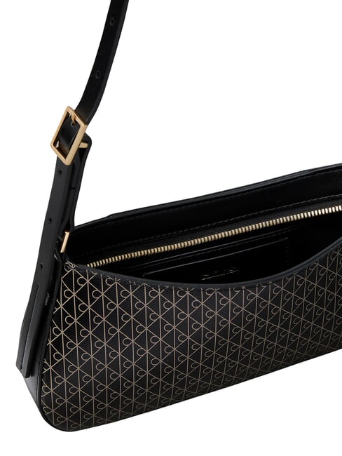 EMBLEM AOP Borsa a spalla, regolabile black aop - Borse Donna