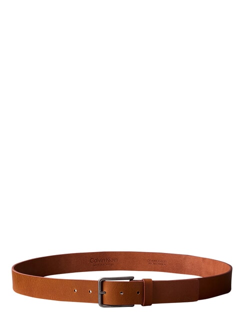 WARMTH  Cintura in pelle  ck cognac/antique silver - Cinture