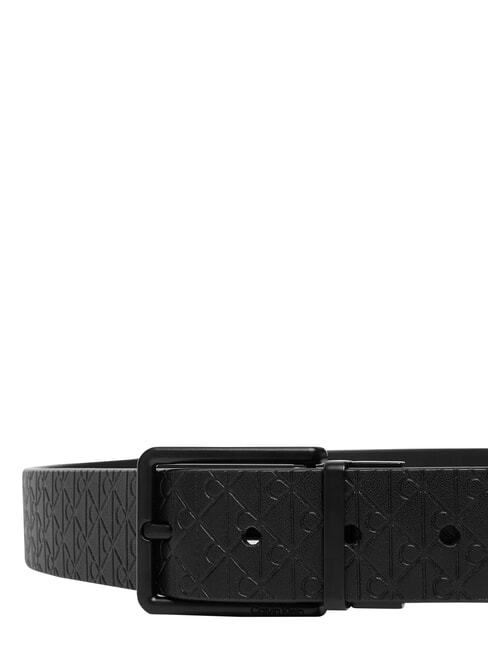 WARMTH BUCKLE Cintura in pelle black/matte black - Cinture