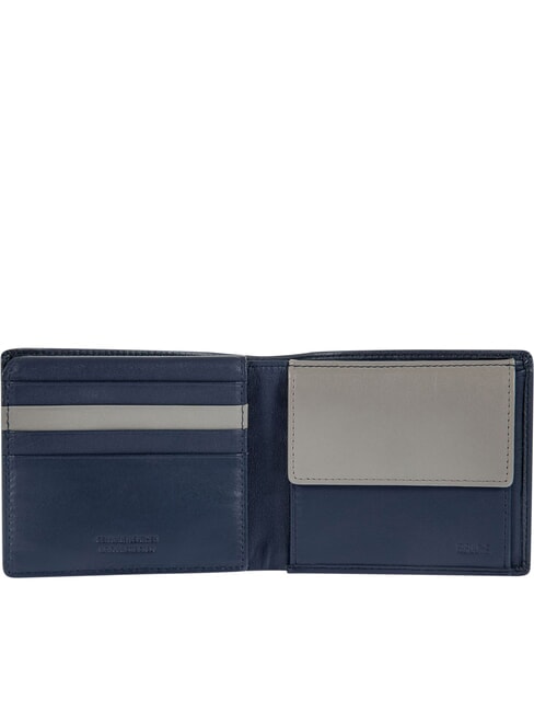 BERNINA Portafoglio pelle flap portamonete Oceano - Portafogli Uomo