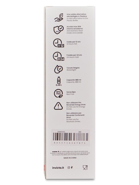 SLIM PLAIN Borraccia termica 0,48 l Nero - Borracce termiche