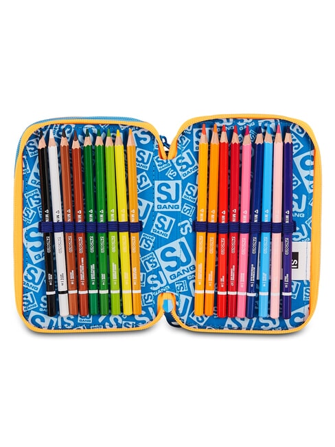 JOYFUL PINS BOY Astuccio con Kit Scolastico BLUE PRINT           - Astucci e Accessori