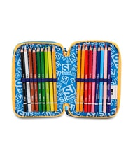 SJGANG JOYFUL PINS BOY Astuccio con Kit Scolastico BLUE PRINT           - Astucci e Accessori - 3
