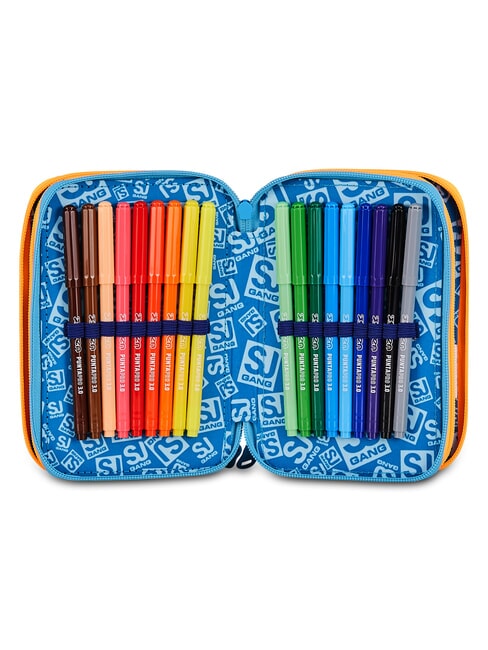 JOYFUL PINS BOY Astuccio con Kit Scolastico BLUE PRINT           - Astucci e Accessori