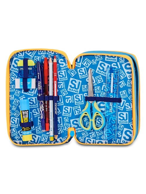 JOYFUL PINS BOY Astuccio con Kit Scolastico BLUE PRINT           - Astucci e Accessori