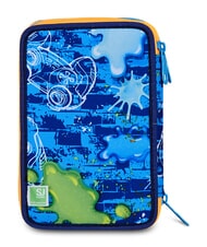 SJGANG JOYFUL PINS BOY Astuccio con Kit Scolastico BLUE PRINT           - Astucci e Accessori - 6