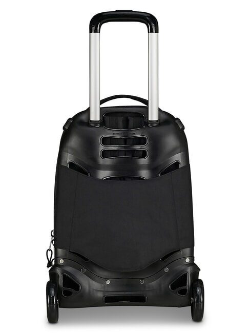 PLUG FANTASY Zaino Trolley sganciabile black doodle - Zaini con carrello