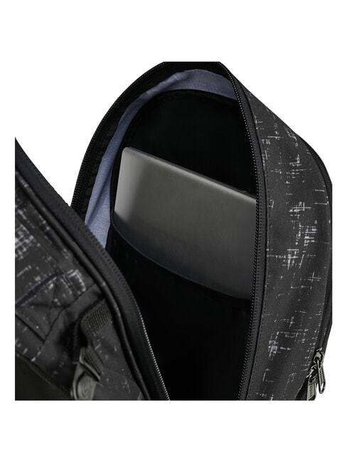 PLUG FANTASY Zaino Trolley sganciabile black doodle - Zaini con carrello