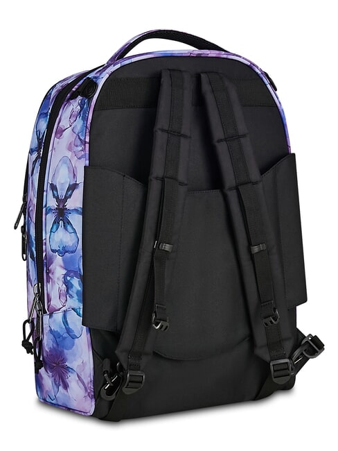 PLUG FANTASY Zaino Trolley sganciabile aqua flowers - Zaini con carrello