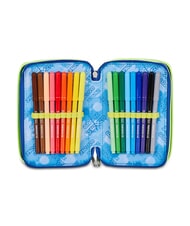 SEVEN BLU FUSION Astuccio con Kit Scolastico turchese fluo - Astucci e Accessori - 4