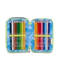 SEVEN BLU FUSION Astuccio con Kit Scolastico turchese fluo - Astucci e Accessori - 5