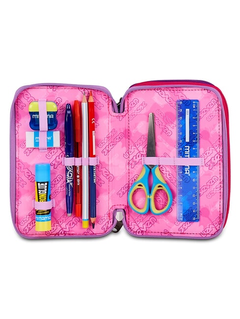 BUZZY NOTE GIRL Astuccio con Kit Scolastico CYCLAMIN             - Astucci e Accessori