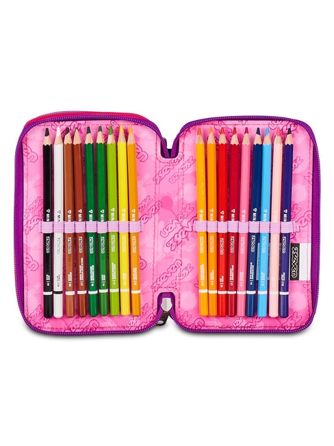 BUZZY NOTE GIRL Astuccio con Kit Scolastico CYCLAMIN             - Astucci e Accessori