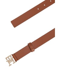 TOMMY HILFIGER TH LOGO Cintura in pelle cognac - Cinture - 4