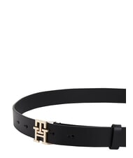 TOMMY HILFIGER TH LOGO Cintura in pelle black - Cinture - 2