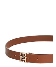 TOMMY HILFIGER TH LOGO Cintura in pelle cognac - Cinture - 3
