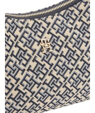 TOMMY HILFIGER TH ICON Borsa a spalla blue mono - Borse Donna - 5