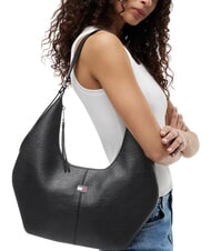 TOMMY HILFIGER TJW SLOUCHY Borsa a spalla, con placchetta black - Borse Donna - 2