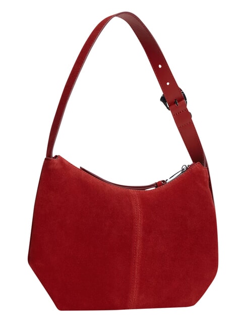 TJW SLOUCHY Borsa a spalla, in pelle scamosciata arizona red - Borse Donna