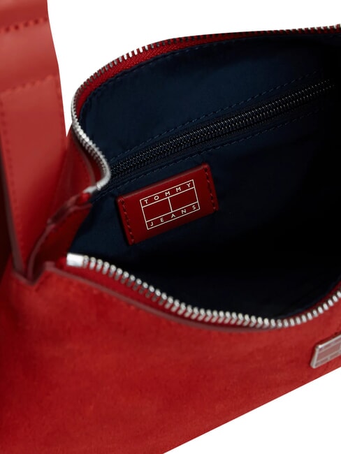 TJW SLOUCHY Borsa a spalla, in pelle scamosciata arizona red - Borse Donna