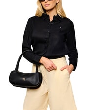 TOMMY HILFIGER TH LOGOTAPE Borsa a spalla black - Borse Donna - 2