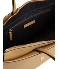 TOMMY HILFIGER TH LOGOTAPE Borsa a spalla classic khaki - Borse Donna - 4