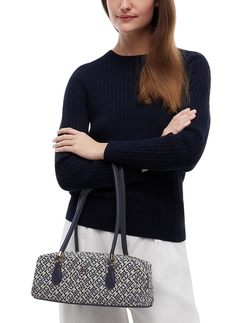 TH GRACE Borsa a bauletto, a spalla blue mono - Borse Donna
