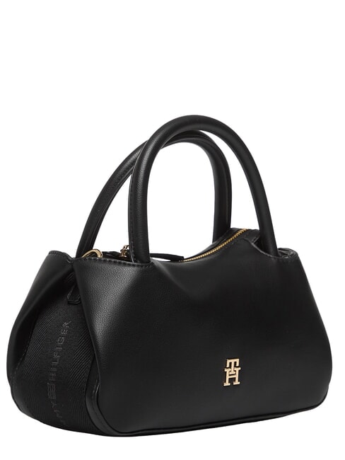 TH LOGOTAPE Borsa a bauletto a mano, con tracolla black - Borse Donna