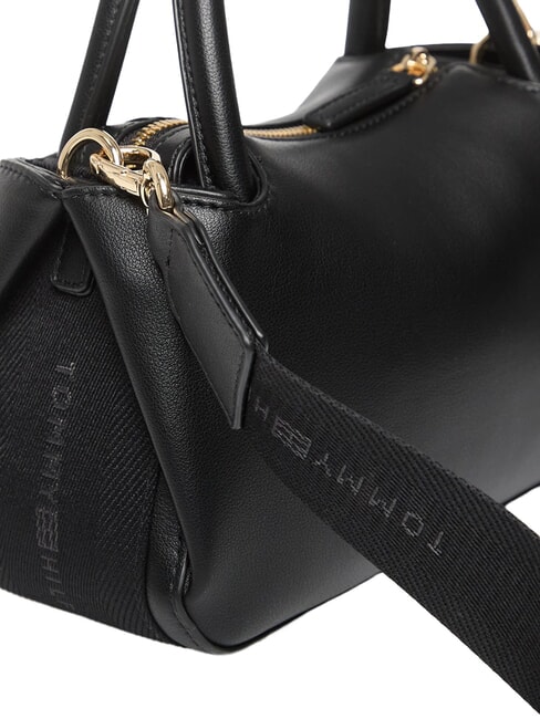 TH LOGOTAPE Borsa a bauletto a mano, con tracolla black - Borse Donna