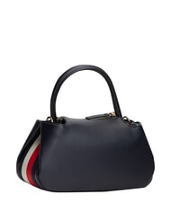 TOMMY HILFIGER TH LOGOTAPE Borsa a bauletto a mano, con tracolla space blue corp - Borse Donna - 3