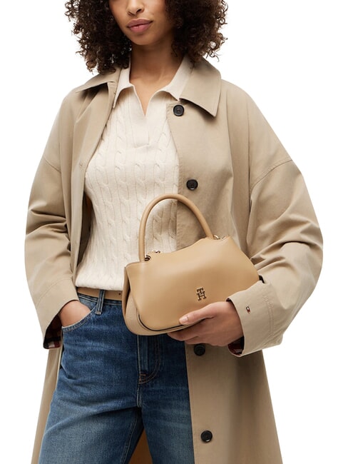 TH LOGOTAPE Borsa a bauletto a mano, con tracolla classic khaki - Borse Donna