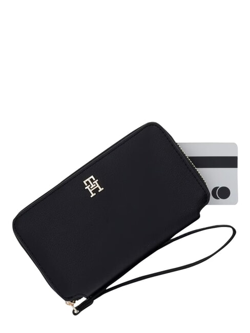 TH LOGOTAPE Portafoglio zip around black - Portafogli Donna