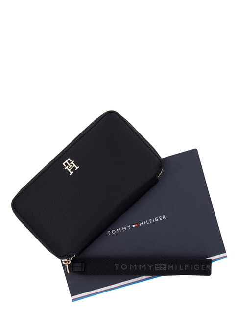TH LOGOTAPE Portafoglio zip around black - Portafogli Donna
